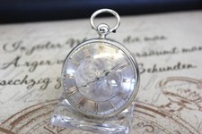Antike Rack Lever Taschenuhr Rechenanker Hemmung pocket watch P.Saddelton Lynn