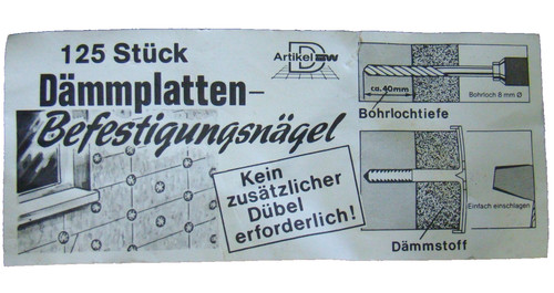 Dämmstoffdübel