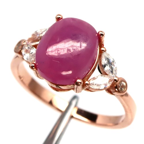 925 silber rot rubin - silber,