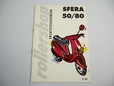 Piaggio Vespa Sfera 50 80 FL Motorroller mit 50 80 ccm Ersatzteilliste 1994