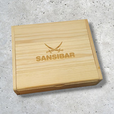 Sansibar Holzkiste Aufbewahrungs-Kiste Klappbar  14,5cm  x 12,2cm x 4cm