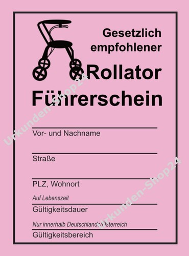 Rollator-Führerschein