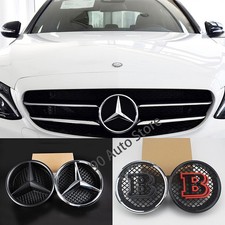Car Front Center Grille Emblem Badge Decal for Mercedes Benz Brabus W166 W176 W2