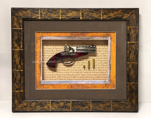 Wandbild vintage pistolen - 3d,