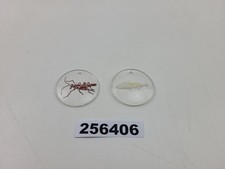 2 Anhänger rund Glas