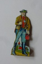 Alte Büdo Boden Schuhpflege Blech Werbefigur Figur 30,40er Jahre