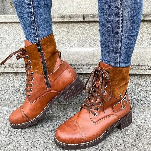 Damen boots braun - damen, neu