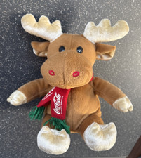 "Coca Cola Elch Rudi" McDonalds aus 2001, ca 22 cm, getestet mit Sound!