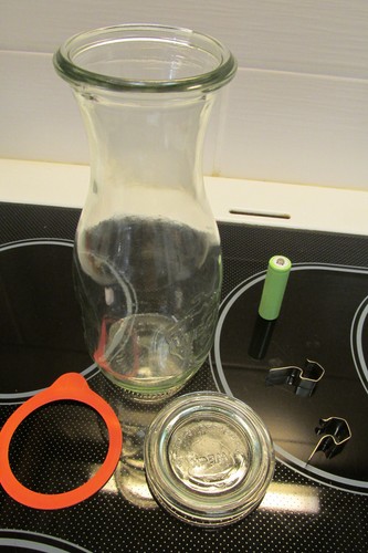 Glasdose flasche garaffe - glasdose,