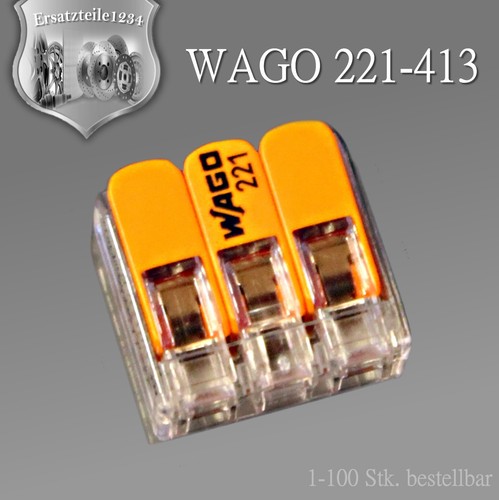 221 413 wago - klemmen, mit