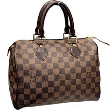 Gute authentische Louis Vuitton N41532 Damier Ebene Speedy 25 Handtasche LV K...