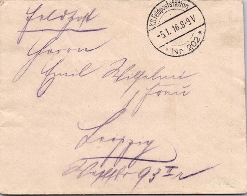 Germany 1916 feldpost cover - cover, /