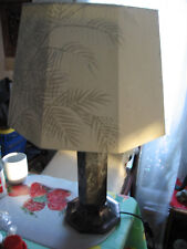 Schöne elegante Tischlampe Karlsruher Majolika 60er Jahre guter Zustand!!