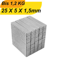 Neodym Magnet 25 x 5 x 1,5 mm