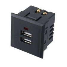 2x USB Einbausteckdose Board Steckdose Tischsteckdose 230V Ladegerät Einbau 220V