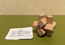 8 Knobel/Geschicklichkeitsspiele aus Holz mit Anleitung, gebraucht, gut erhalten
