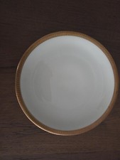 Zeh Scherzer Bavaria Porzellan Teller mit Goldrand 19.5cm