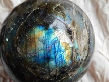 Labradorit | Kugel | 414g | Regenbögen | von Wolfgang Hahl | Edelsteinkugel