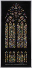 Gerhard Richter handsigniert gerahmt 100 x43 cm Entwurf f. d. Fenster