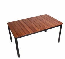ALU Gartentisch Terrassentisch 150x90x74 Gartenmöbel Esstisch Holz oder Plastik 