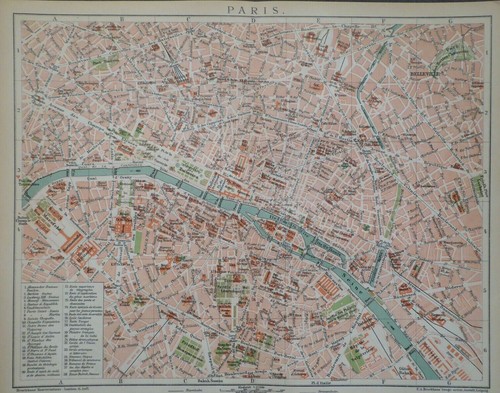 Stadtplan von paris - stadtplan,