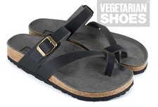 vegetarian shoes sandale schwarz größe 36 - getragen