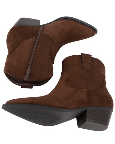 Braune damen stiefeletten aus - braune,