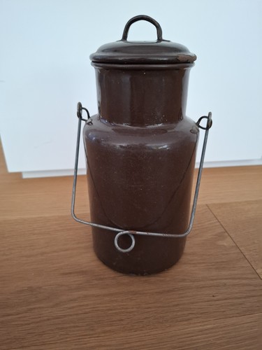 Antike milchkanne emaille - milchkanne,