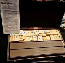 Rummy Im Koffer Kunstleder Koffer Dunkel Braun Rummi Vollständig Zustand top 