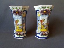 Antik  1 Paar Delft Vasen