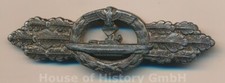 141766: U-BOOT FRONTSPANGE IN SILBER, Feinzink, ENTNAZIFIZIERT !!!!