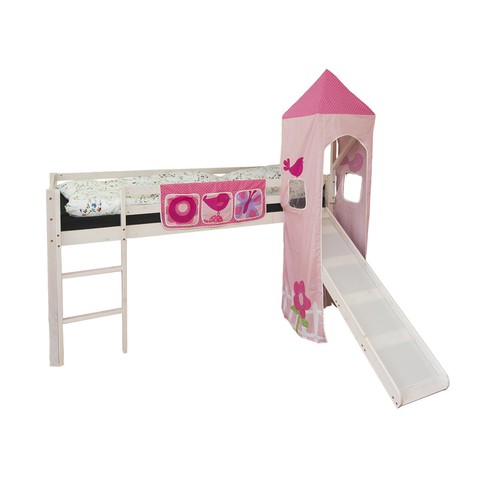 Hochbett mit rutsche - rutsche, 90x200