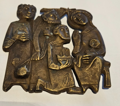 Bronze relief egino weinert - egino,