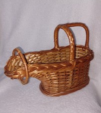 Vintage Rattan Flaschenkorb /