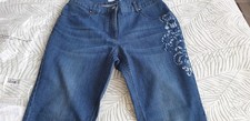  Lola Paltinger Jeans mit Blumen in Blau  in der gr.42 Neu 
