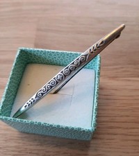 Alte Brosche Stabbrosche  Silber 800 Punze 