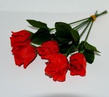 5 x  Kunst Blumen 20 cm Höhe