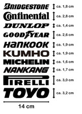 Motorsport Sponsoren Aufkleber Tuning Racing Sticker Set 10 x 14 cm