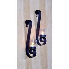 Kerzenhalter Rustikal Schwarz