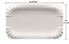 Pappteller 18 x 11 cm