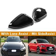 2X Schwarz Spiegelkappen