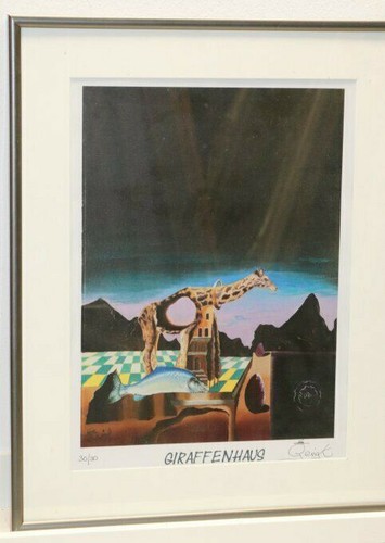 Lithographie bild surreal - /,