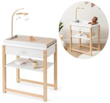 Puppenwickeltisch SPLASHY mit Badewanne und Mobile aus Holz Puppe Spielzeug NEU
