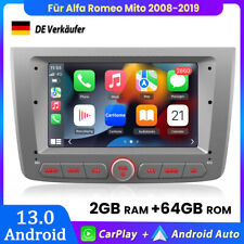 DAB+ Carplay Android 13 Für Alfa Romeo Mito 2008-2019 Autoradio GPS NAVI BT WIFI
