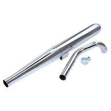 Auspuff Kreidler Florett RS 6,3 PS Originalform Schalldämpfer, Steckkrümmer 32mm