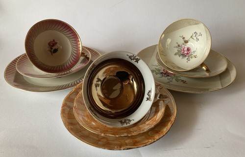 Vintage prunkgedeck teil - 3x,