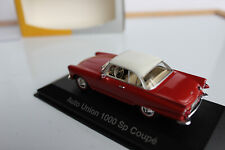 1:43 Minichamps  AUTO UNION 1000 SP COUPE ROT 1958  SEHR SELTEN PRÄZISE AUDI OVP