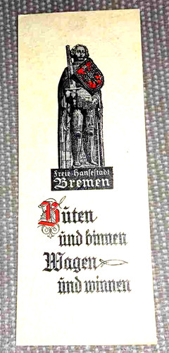 Altes lesezeichen buten - lesezeichen, "buten