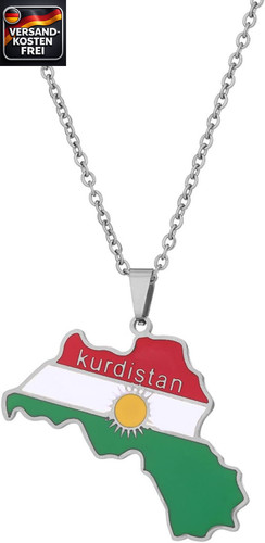 Silberkette mit kurdistan - silberkette,