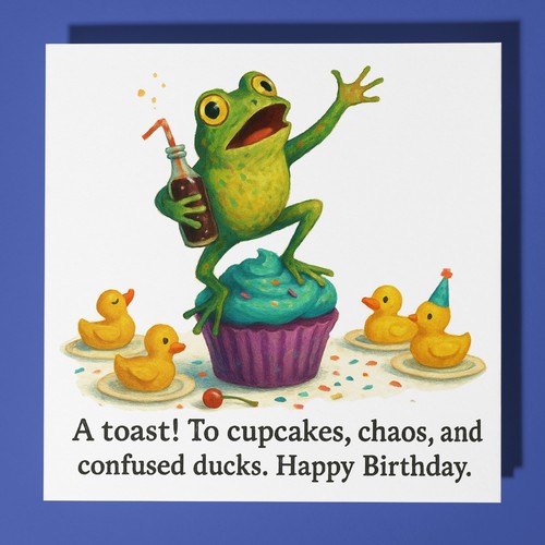 Gastfrosch happy birthday - -,